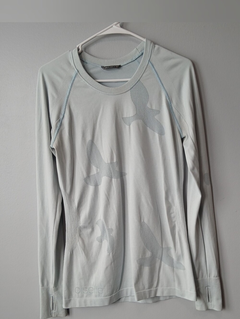 Oiselle Flyte Shirt Size Large Running Activewear Cross Training Non-chafing
